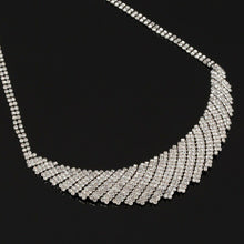 Load image into Gallery viewer, Gatsby Style Silver Sparkle Necklace