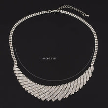 Load image into Gallery viewer, Gatsby Style Silver Sparkle Necklace