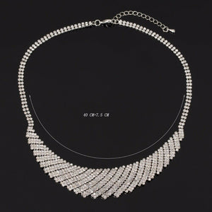 Gatsby Style Silver Sparkle Necklace