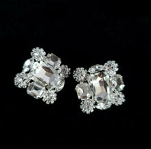 Load image into Gallery viewer, Geometric sparkle, Clip On Earrings