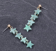 Load image into Gallery viewer, Turquoise Star Drop Earrings