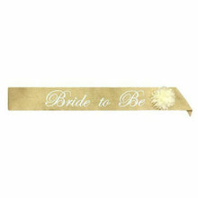 Load image into Gallery viewer, RUSTIC, BRIDE TO BE Hessian &amp; Cream Flower Sash