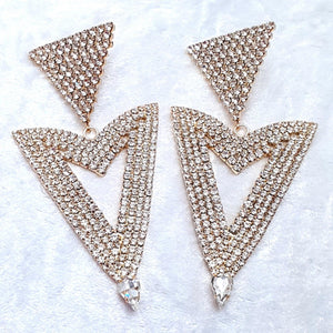 Gold Arrow Head Earrings