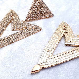 Gold Arrow Head Earrings