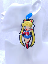 Load image into Gallery viewer, Sailor Moon Rubber Statement Earrings