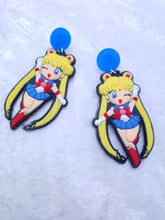 Load image into Gallery viewer, Sailor Moon Rubber Statement Earrings