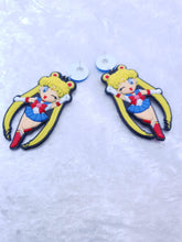 Load image into Gallery viewer, Sailor Moon Rubber Statement Earrings