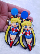 Load image into Gallery viewer, Sailor Moon Rubber Statement Earrings