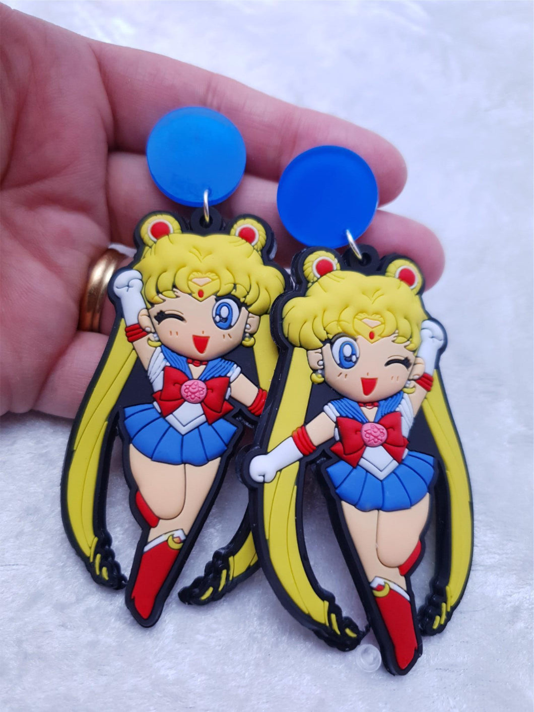 Sailor Moon Rubber Statement Earrings